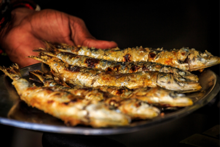 סרדינים על הגריל Grilled Sardines